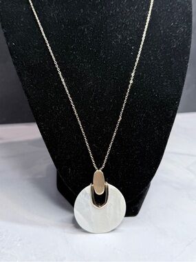 🚨3 for $15🚨 Isles & Stars - Gold Tone and White Pendant Necklace